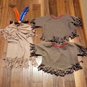 Kids Fringe Costume Set with Feather Headband